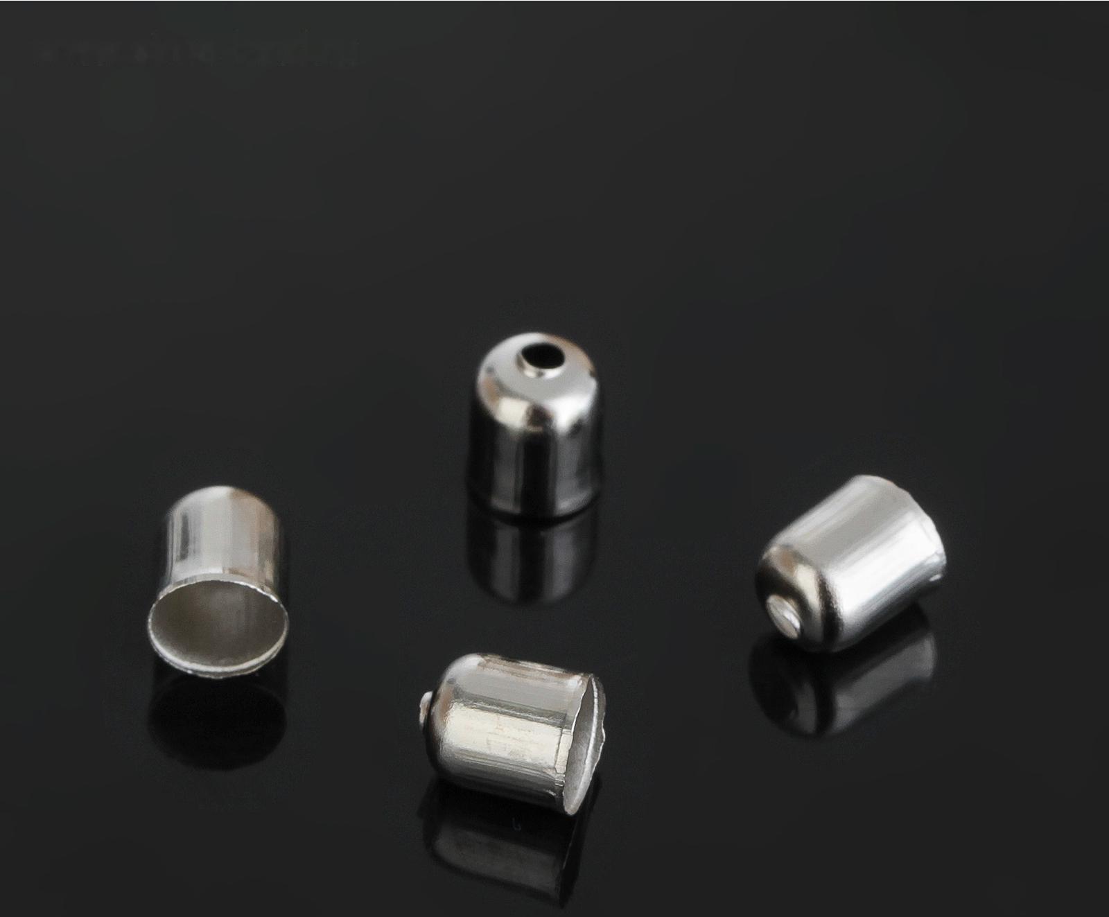 Концевик, 5 х 6 мм (набор 20шт), СМ-300, цвет серебро