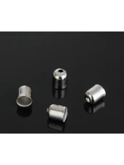Концевик, 5 х 6 мм (набор 20шт), СМ-300, цвет серебро