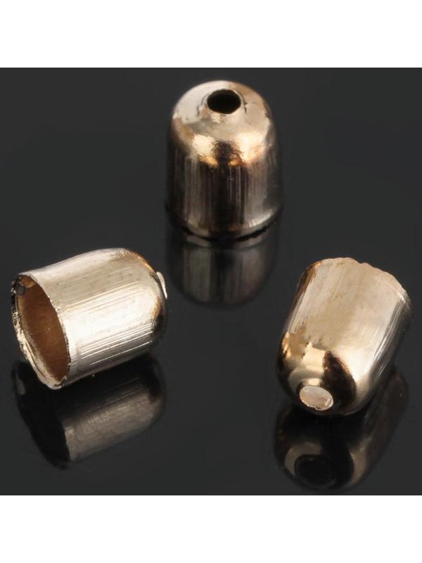 Концевик, цвет золото, 5*6 мм (набор 20шт)