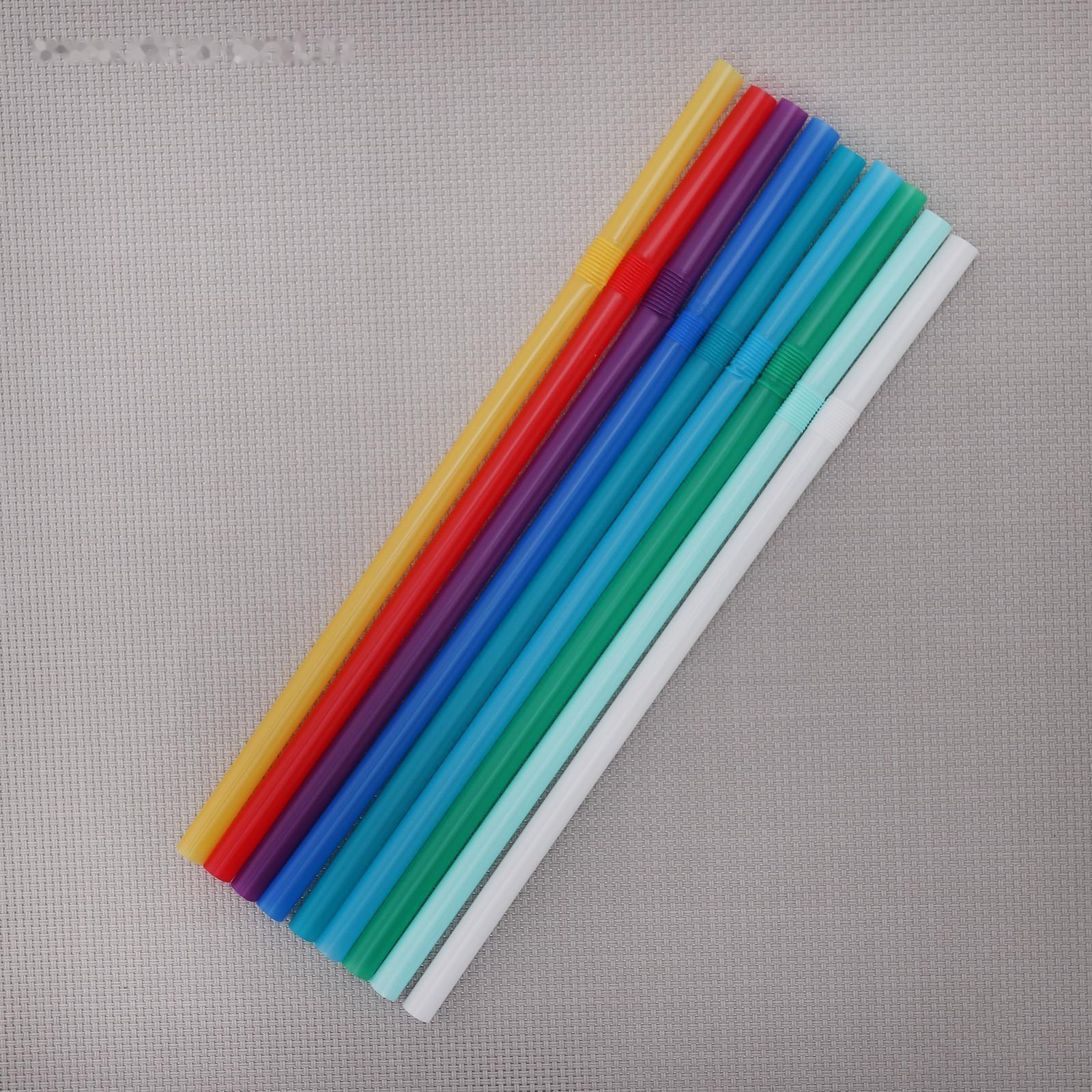 Набор трубочек одноразовых Доляна Jambo, 0,8×24 см, 100 шт, с гофрой, цвет МИКС