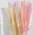 Набор трубочек одноразовых для коктейля Доляна, 0,5×21 см 250 шт, неоновые, с гофрой, цвет МИКС