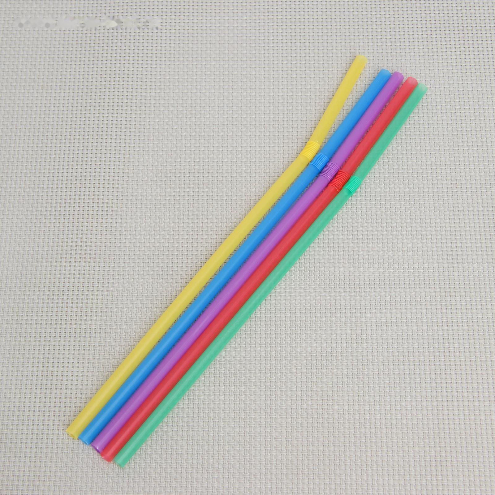 Набор одноразовых трубочек для коктейля Доляна, 0,5×21 см, 250 шт, цвет МИКС