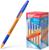 Ручка шариковая Erich Krause R-301 Orange Stick & Grip, узел 0.7 мм, чернила синие, резиновый упор, длина линии письма 1000 метров