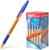 Ручка шариковая Erich Krause R-301 Orange Stick & Grip, узел 0.7 мм, чернила синие, резиновый упор, длина линии письма 1000 метров