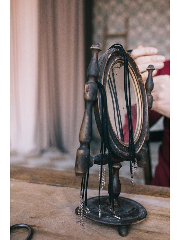 Шнурок из искусственной замши, 43см + удлинитель, цвет чёрный