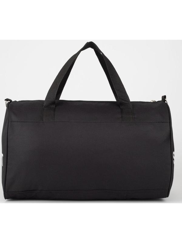 Сумка спортивная на молнии, длинный ремень, цвет чёрный