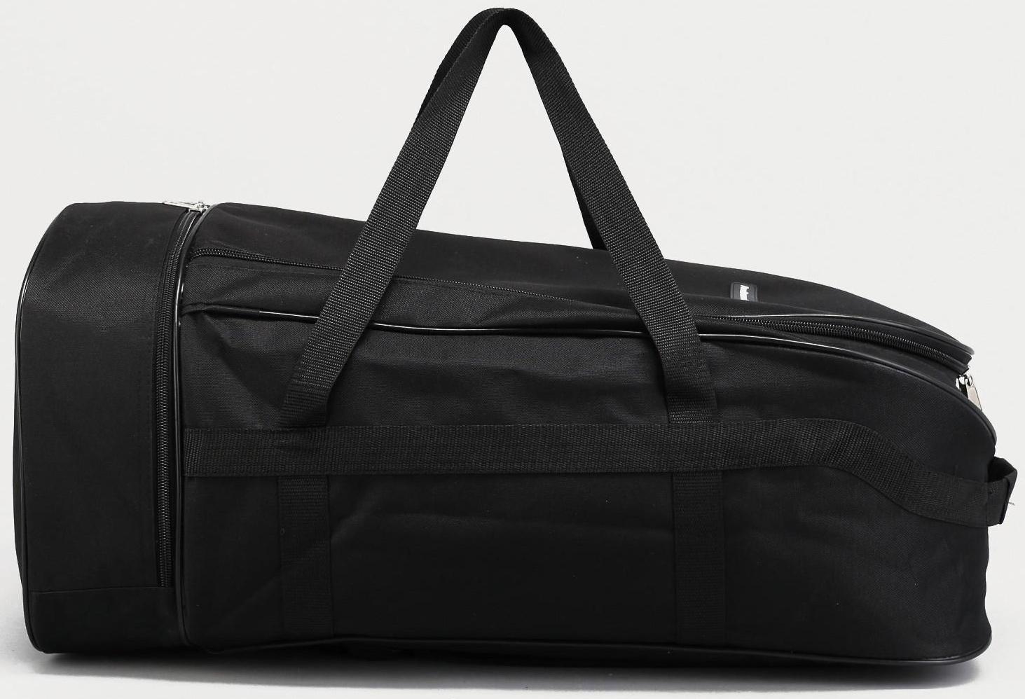 Рюкзак туристический на молнии, 57 л, наружный карман, цвет чёрный