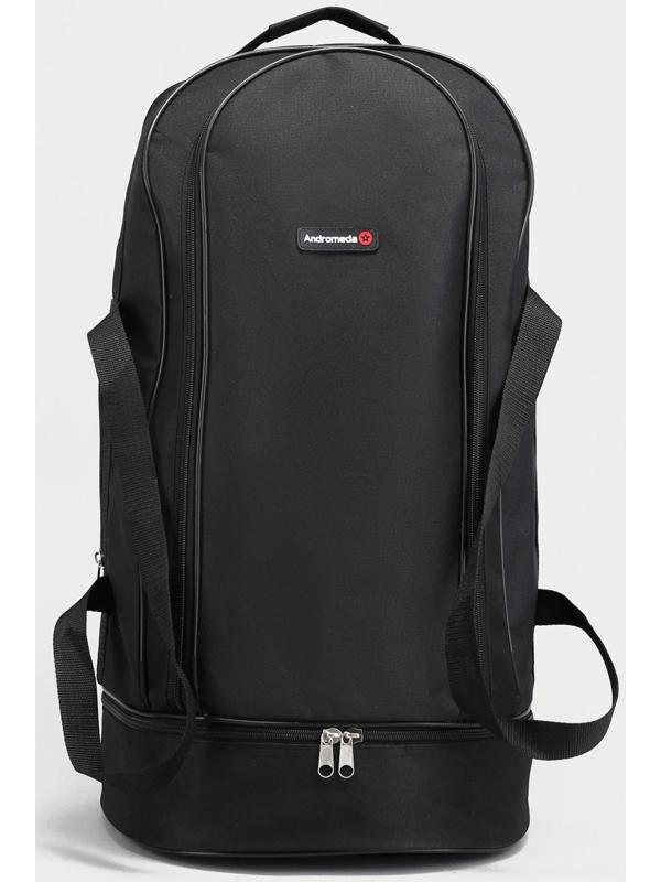 Рюкзак туристический на молнии, 57 л, наружный карман, цвет чёрный