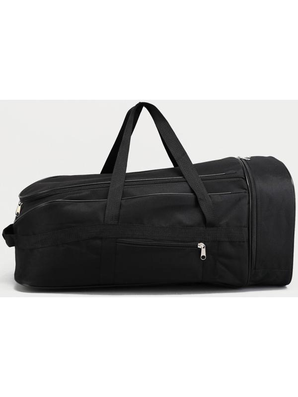 Рюкзак туристический на молнии, 57 л, наружный карман, цвет чёрный