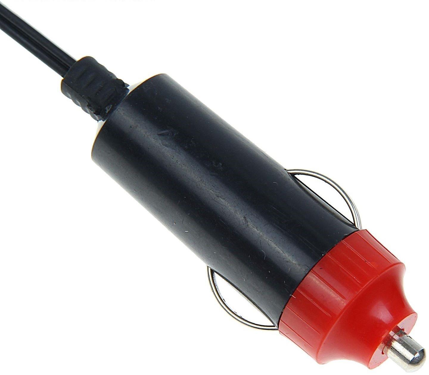 Вентилятор салона на прищепке, 12 В, провод 1.2 м, d19 см