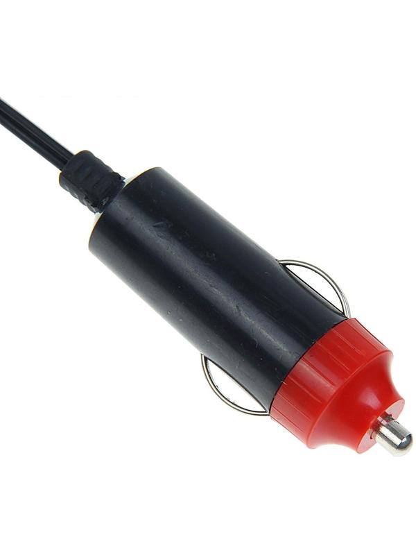 Вентилятор салона на прищепке, 12 В, провод 1.2 м, d19 см