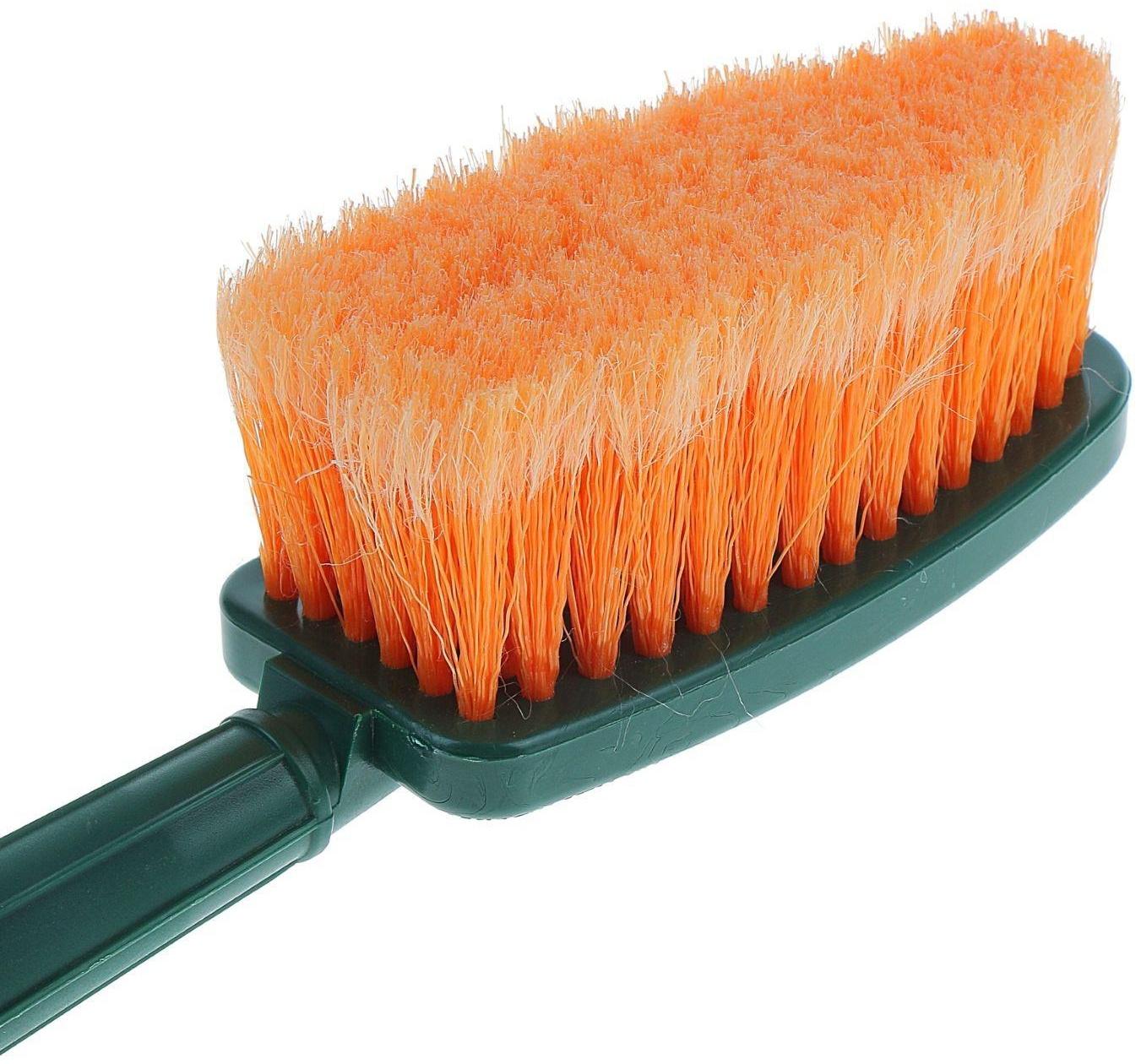 Щетка для мытья Li-Sa, проточная ручка со штуцером для подачи воды, 31 см