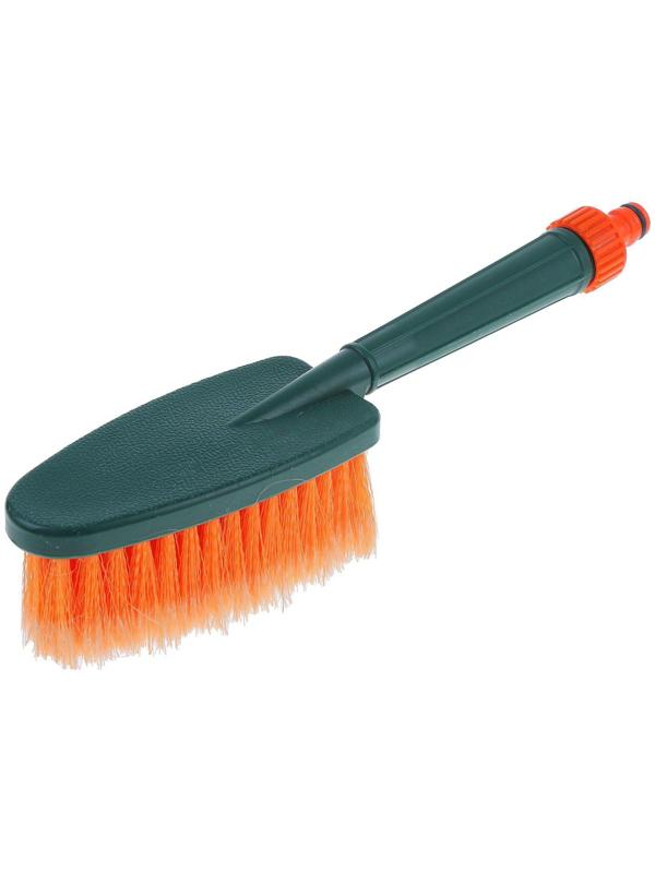 Щетка для мытья Li-Sa, проточная ручка со штуцером для подачи воды, 31 см