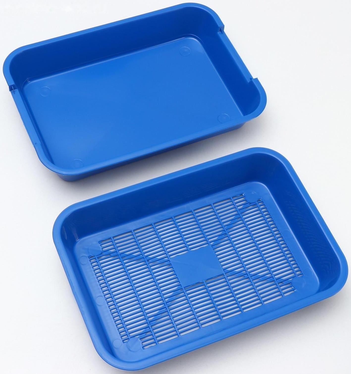 Туалет средний с сеткой 36 х 26 х 6,5 см, синий/черничный