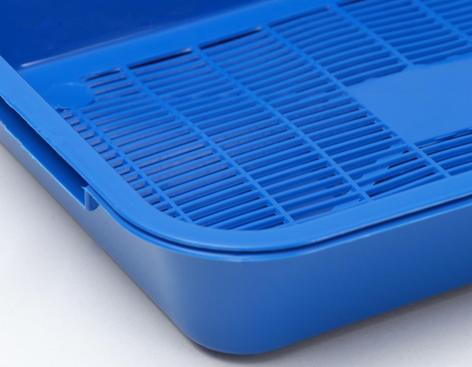 Туалет средний с сеткой 36 х 26 х 6,5 см, синий/черничный