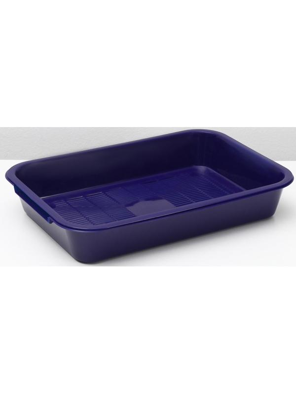 Туалет средний с сеткой 36 х 26 х 6,5 см, синий/черничный