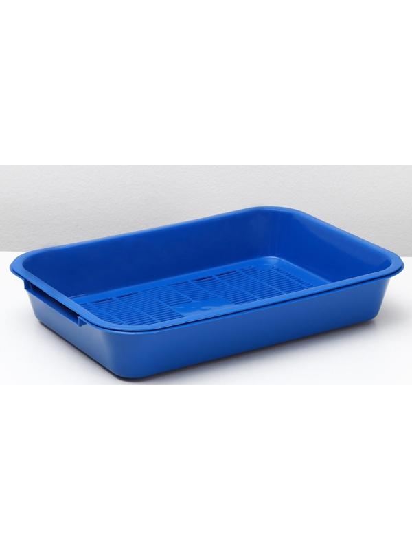 Туалет средний с сеткой 36 х 26 х 6,5 см, синий/черничный