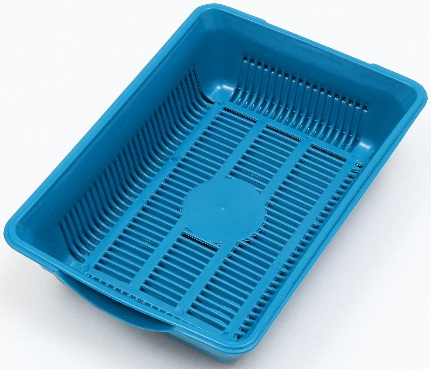 Туалет глубокий с сеткой 36 х 25 х 9 см, синий