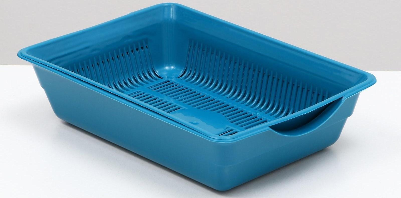 Туалет глубокий с сеткой 36 х 25 х 9 см, синий