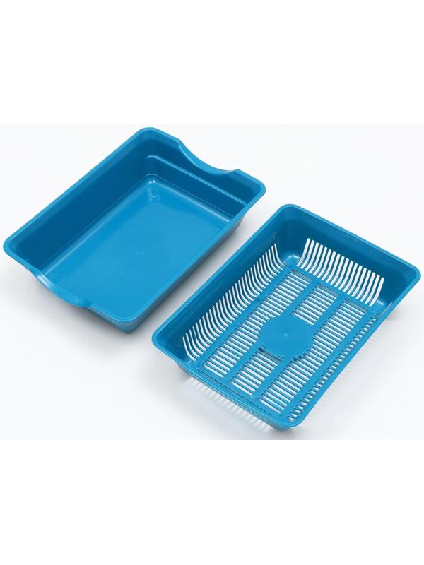 Туалет глубокий с сеткой 36 х 25 х 9 см, синий