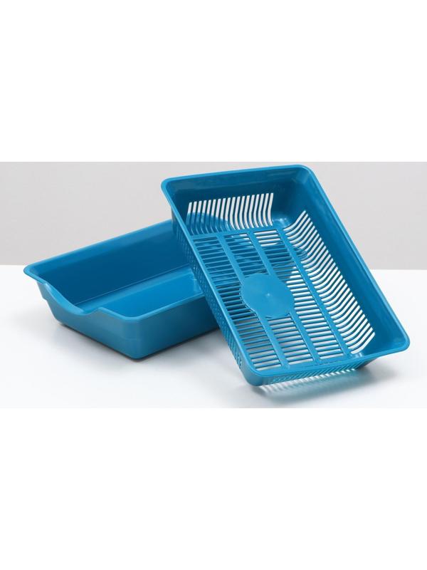 Туалет глубокий с сеткой 36 х 25 х 9 см, синий