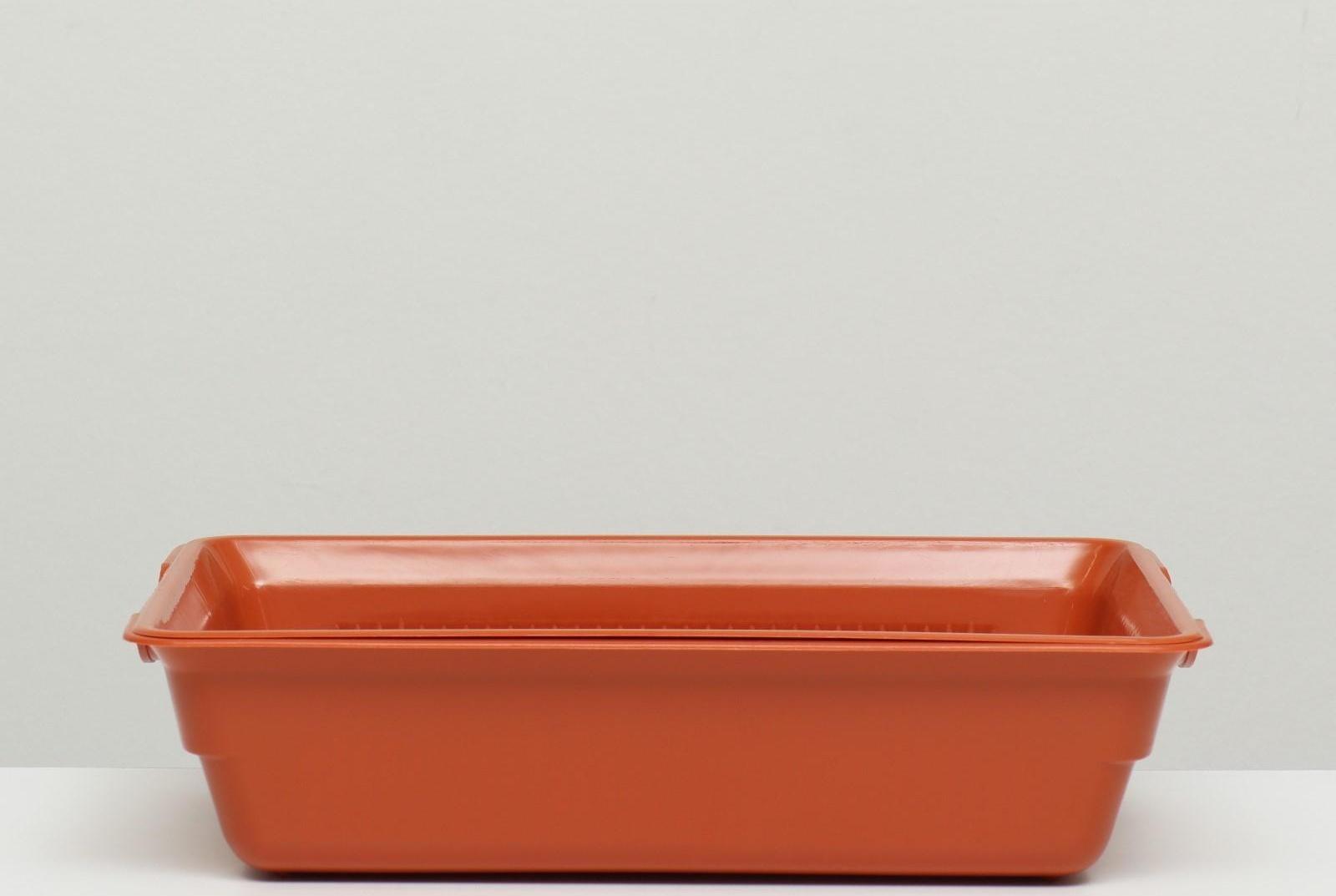 Туалет глубокий с сеткой 36 х 25 х 9 см, коричневый