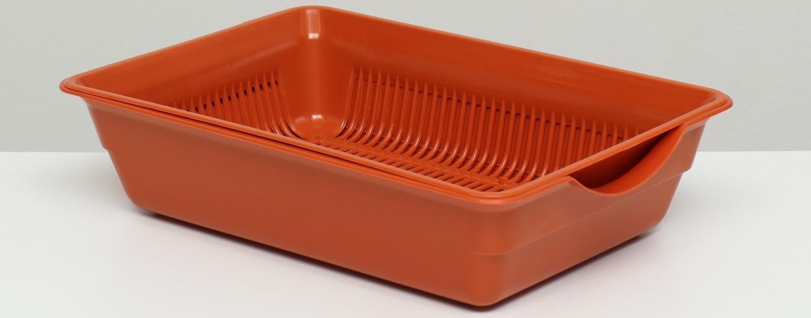 Туалет глубокий с сеткой 36 х 25 х 9 см, коричневый