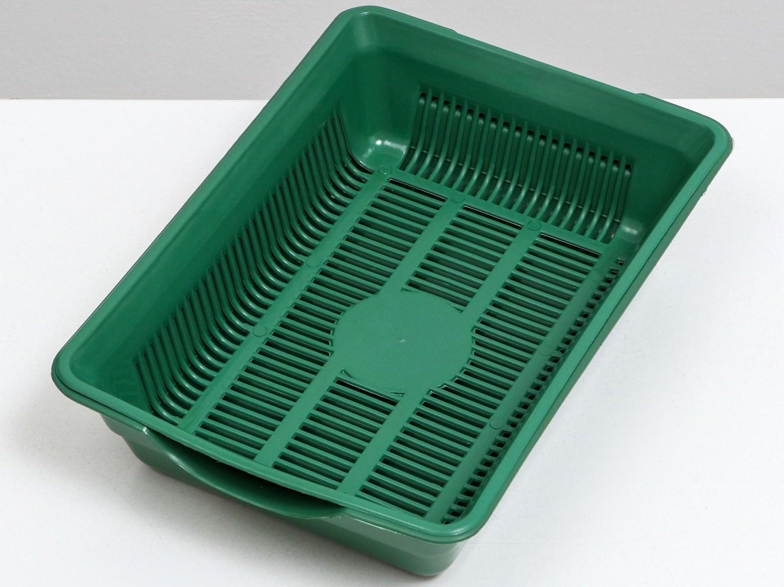 Туалет глубокий с сеткой 36 х 25 х 9 см, зеленый