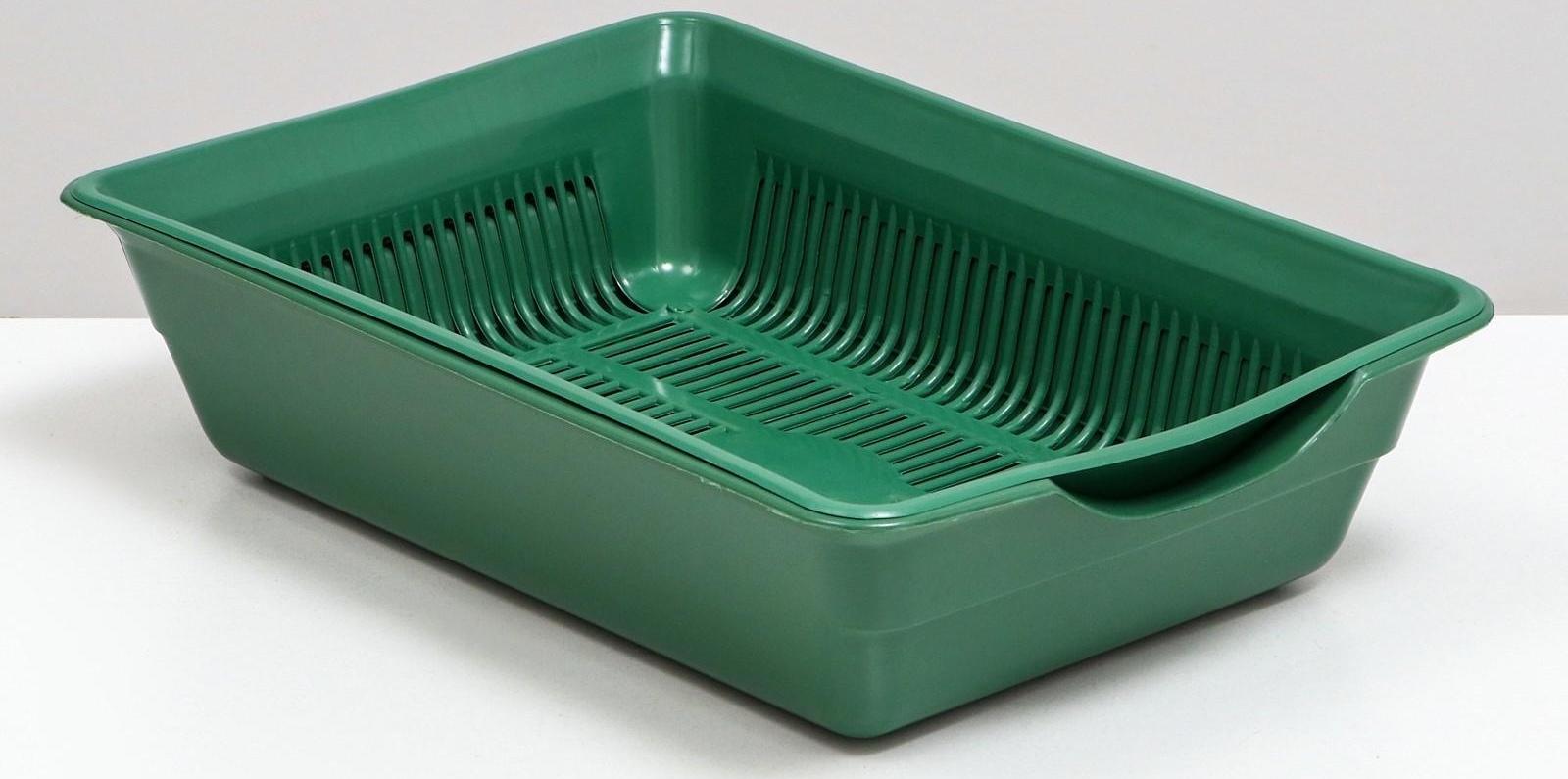 Туалет глубокий с сеткой 36 х 25 х 9 см, зеленый