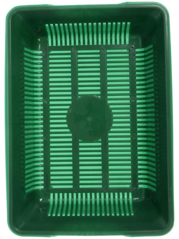 Туалет глубокий с сеткой 36 х 25 х 9 см, зеленый