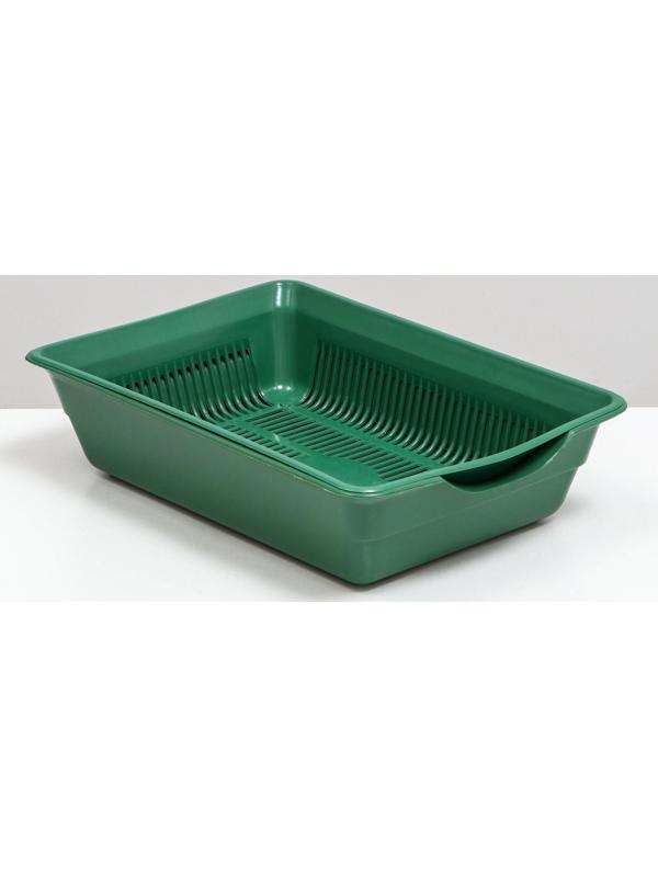 Туалет глубокий с сеткой 36 х 25 х 9 см, зеленый