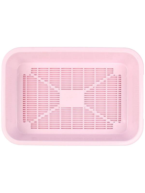 Туалет средний с сеткой 36 х 26 х 6,5 см, розовый