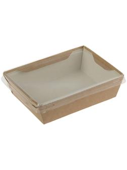 Упаковка, салатник с прозрачной крышкой, 16,5 х 12 х 4,5 см, 0,5 л