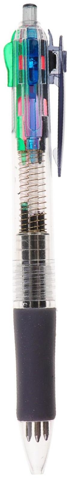 Ручка шариковая Calligrata, автоматическая, 4-х цветная, МИКС