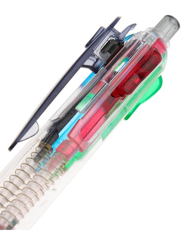 Ручка шариковая Calligrata, автоматическая, 4-х цветная, МИКС