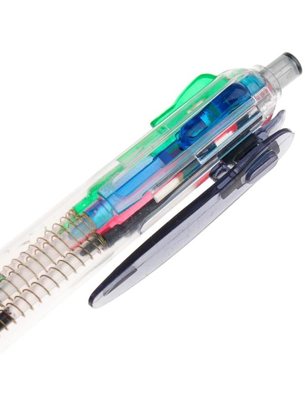 Ручка шариковая Calligrata, автоматическая, 4-х цветная, МИКС