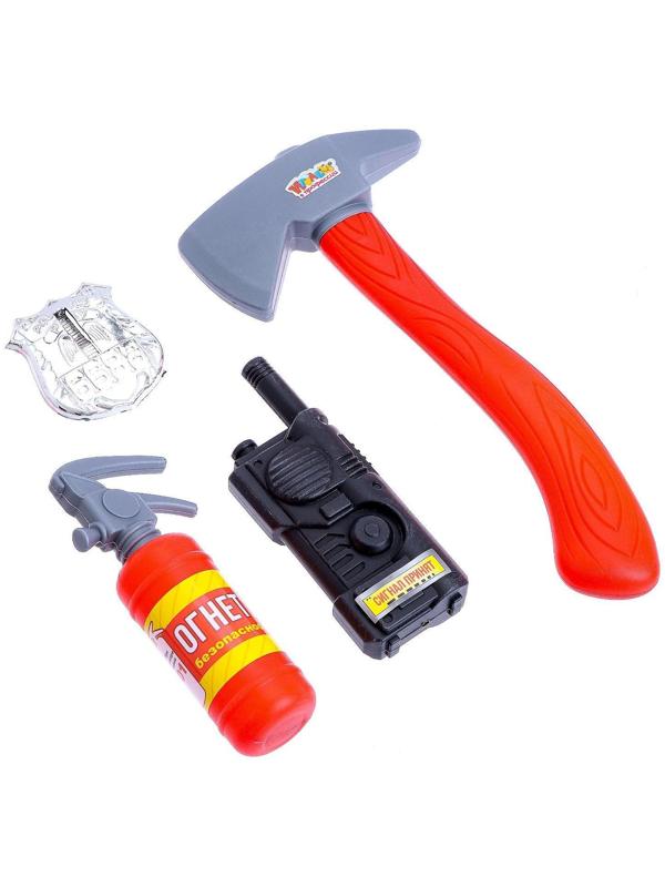 Набор игровой «Пожарный», 5 предметов, фартук