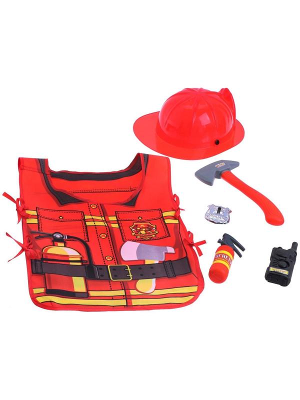 Набор игровой «Пожарный», 5 предметов, фартук