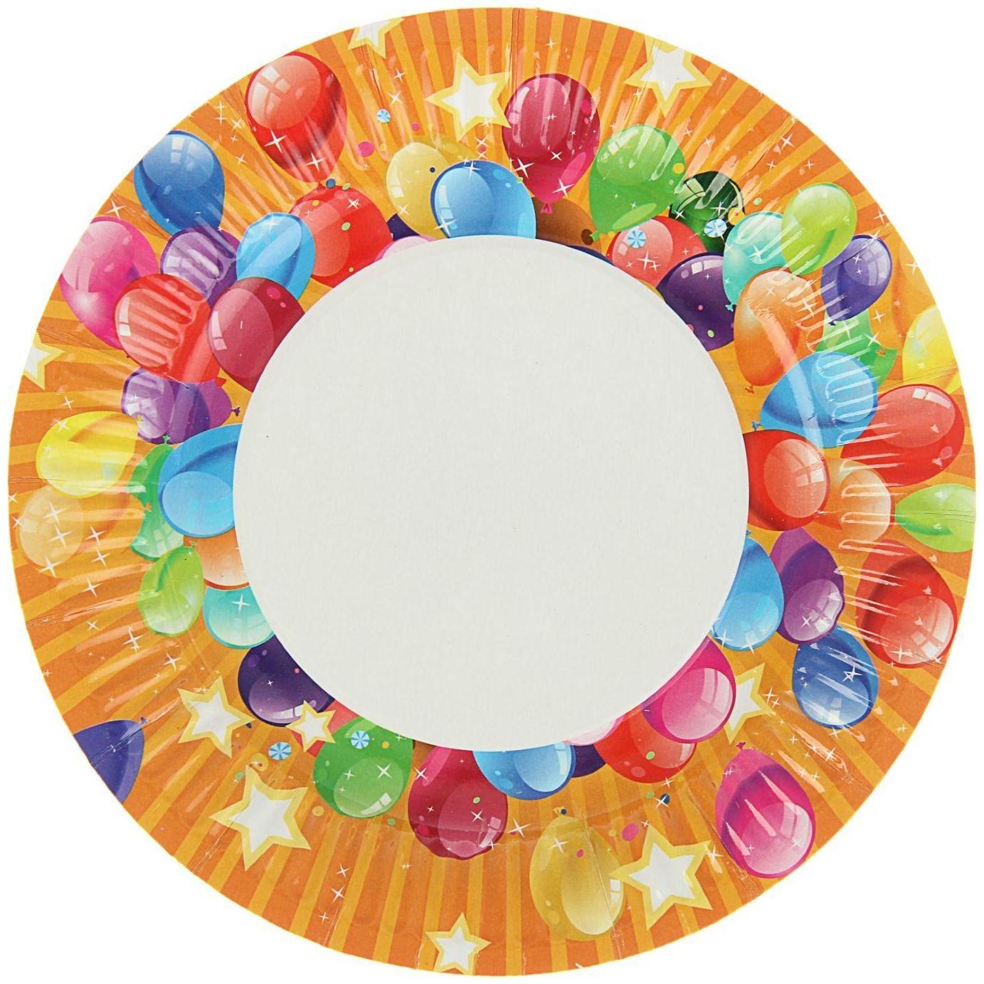 Тарелка одноразовая с ламинацией 