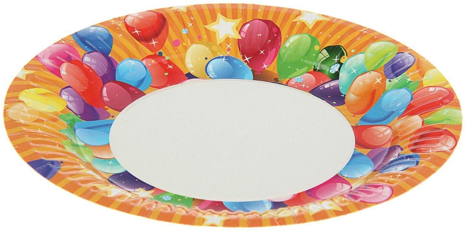 Тарелка одноразовая с ламинацией 