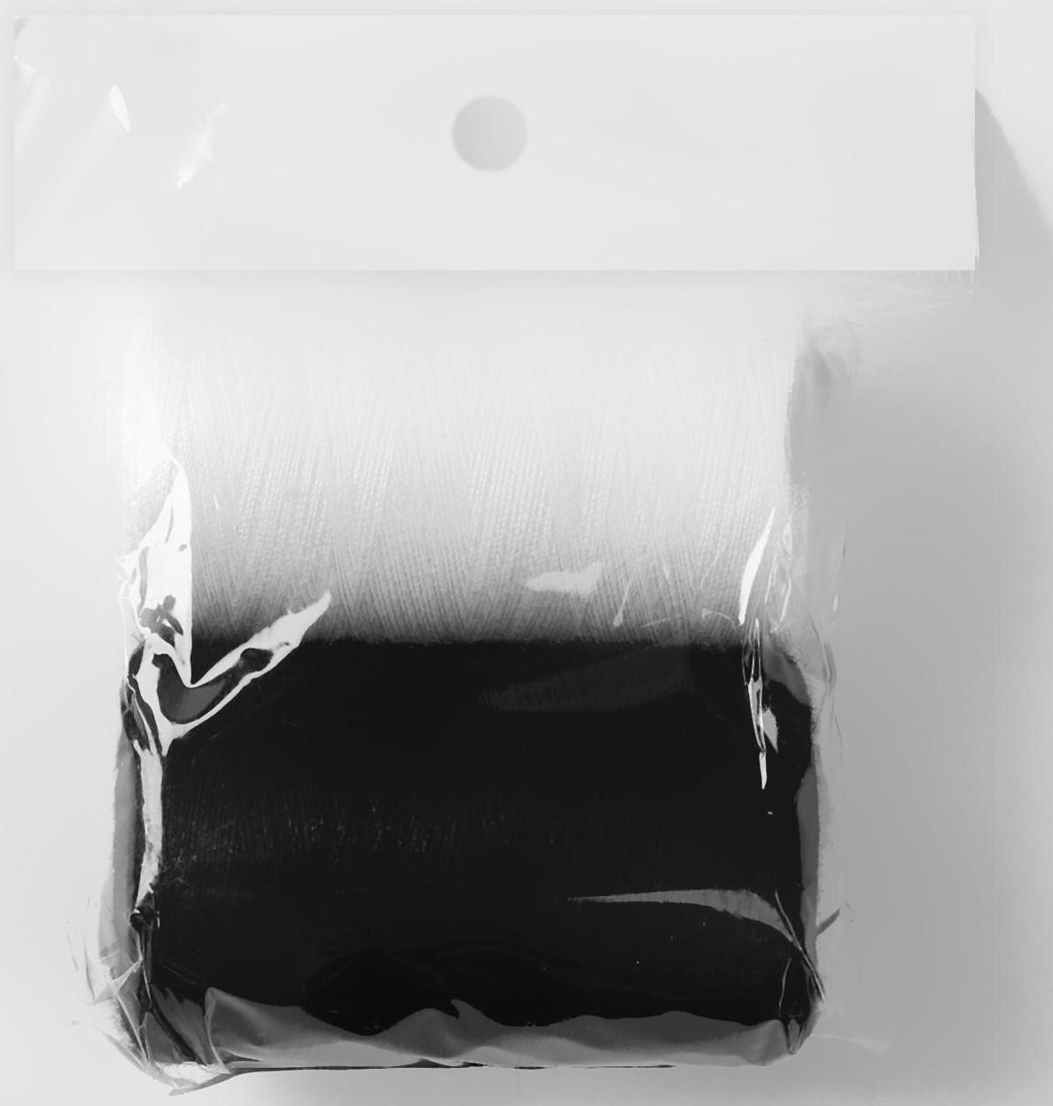 Набор ниток 40/2, 2 шт, 350 м, цвет чёрный/белый