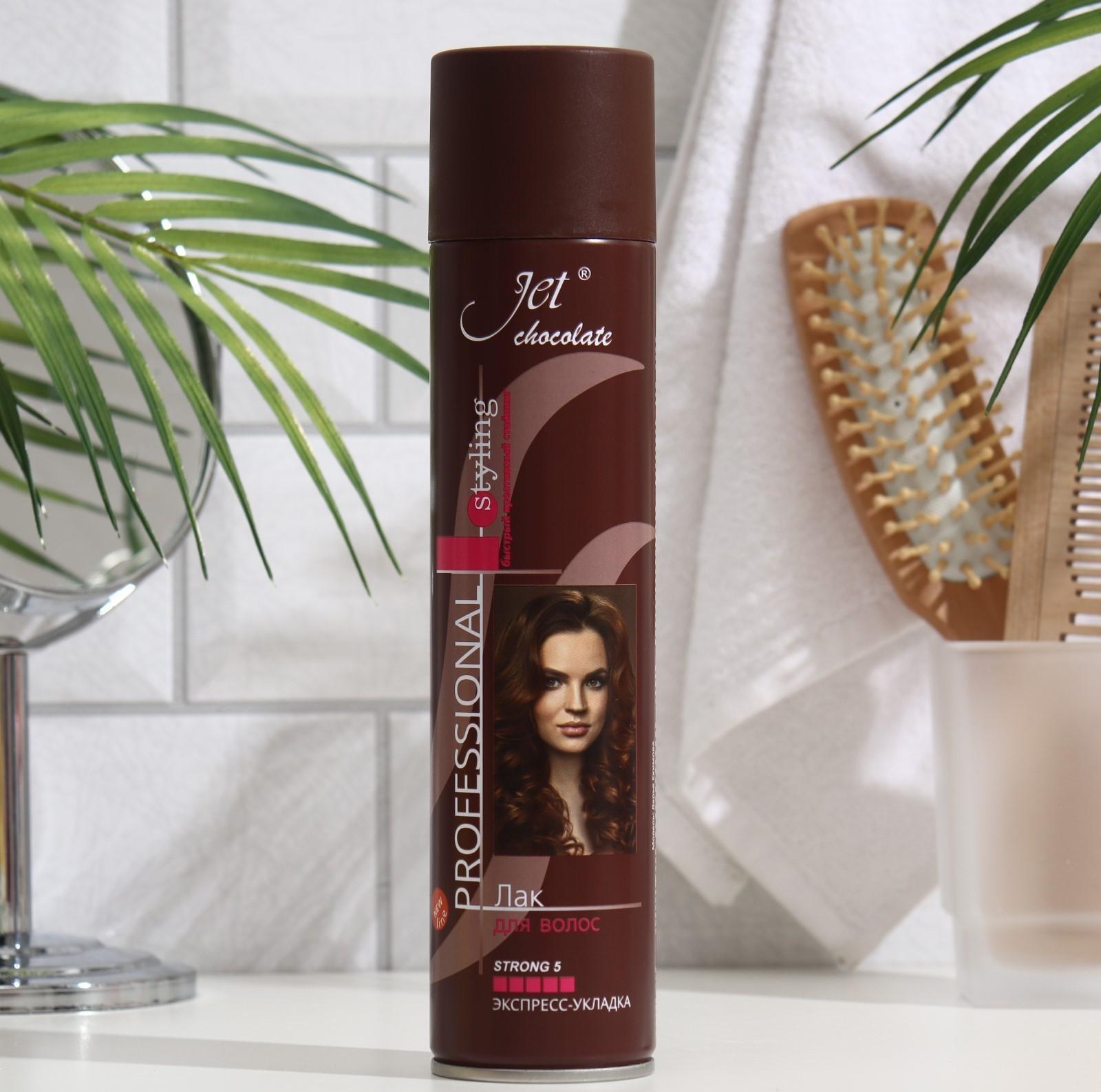 Лак для волос Jet chocolate Strong maxi 