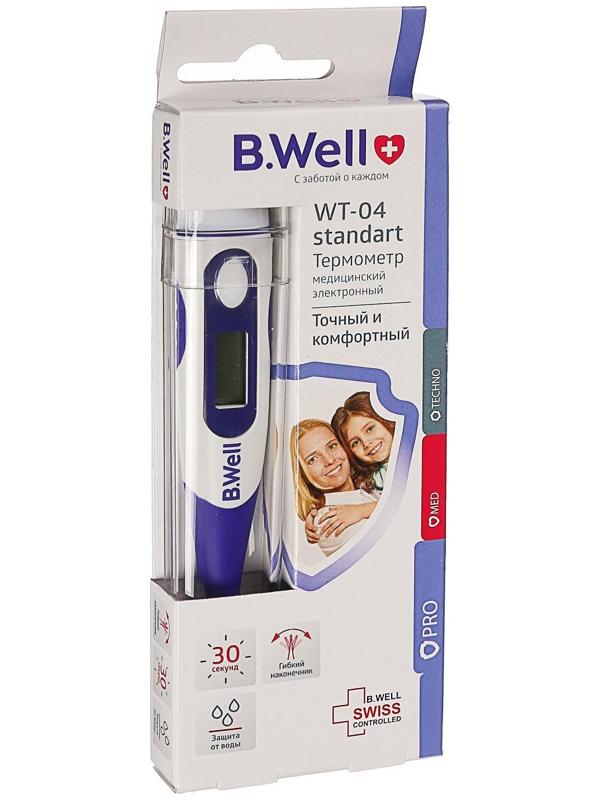 Термометр электронный B.Well WT-04, влагозащитный, гибкий наконечник, память, звук.сигнал
