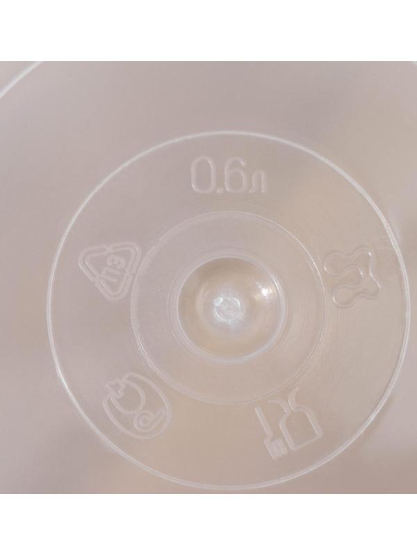 Контейнер пищевой, 600 мл, с герметичной крышкой