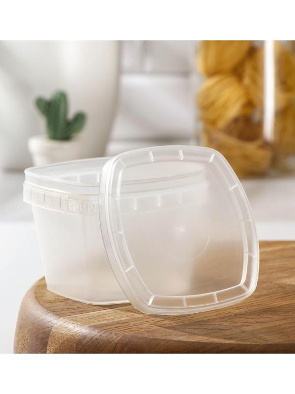 Контейнер пищевой с герметичной крышкой, 280 мл, прозрачный