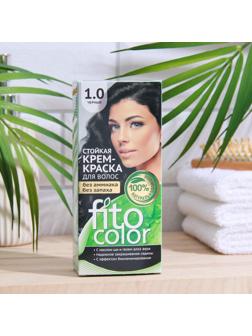 Стойкая крем-краска для волос Fitocolor, тон черный, 115 мл