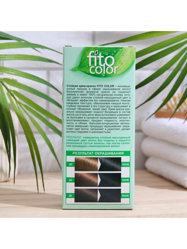 Стойкая крем-краска для волос Fitocolor, тон черный, 115 мл