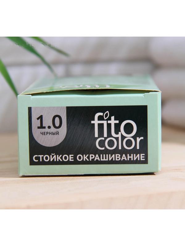 Стойкая крем-краска для волос Fitocolor, тон черный, 115 мл