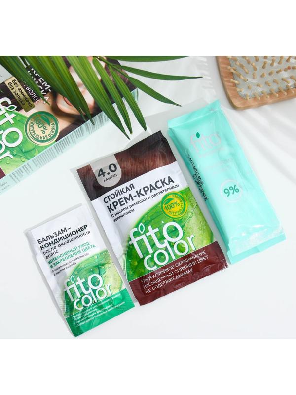 Стойкая крем-краска для волос Fitocolor, тон каштан, 115 мл