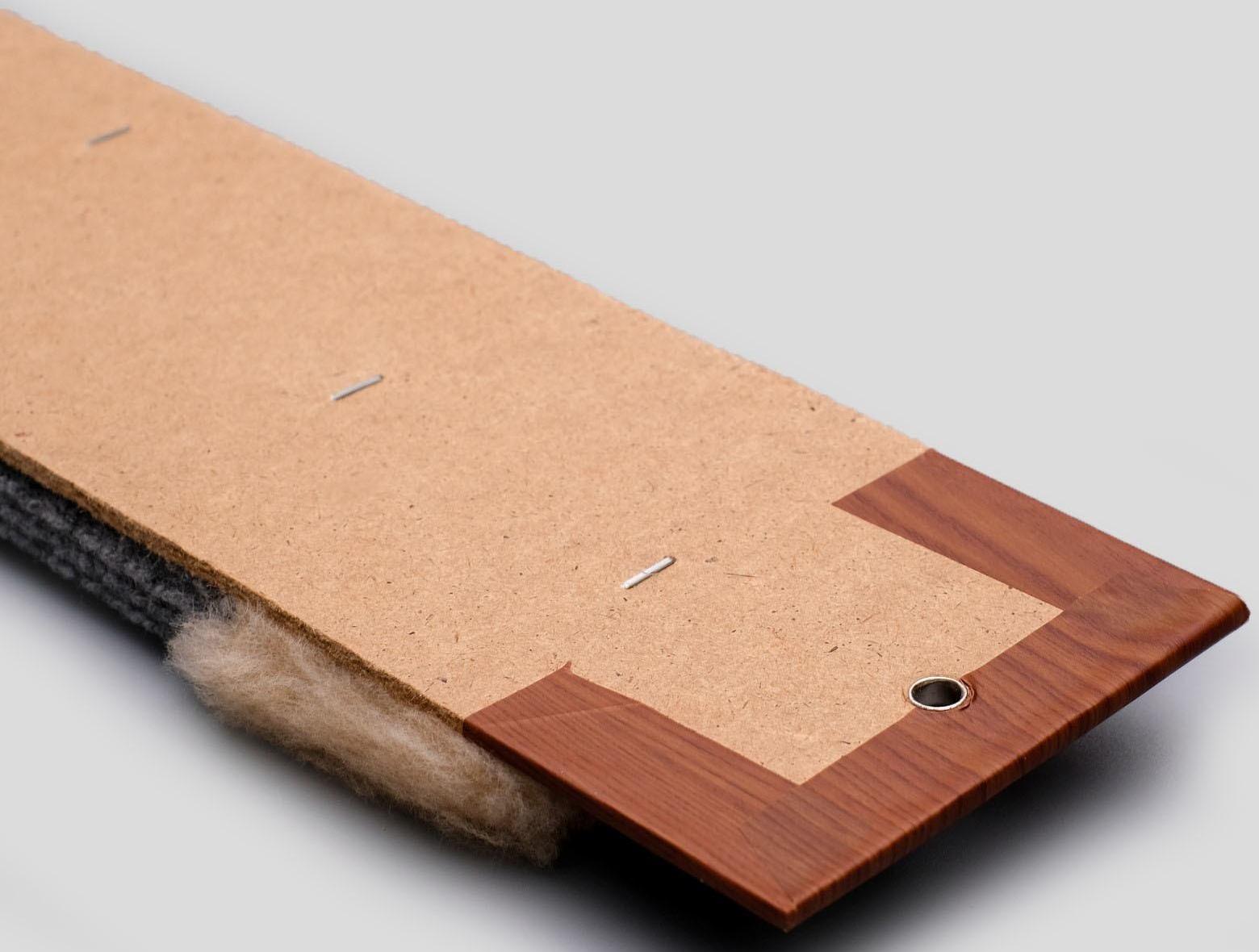 Когтеточка ковролиновая, малая 45x10 см  микс цветов